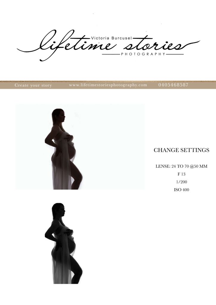 silhouette images of a pregnant mum